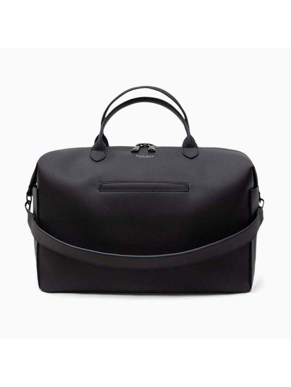 Mina Baie Emmy Diaper Bag Convertible Backpack Tote โ Black Vegan Leather NIB